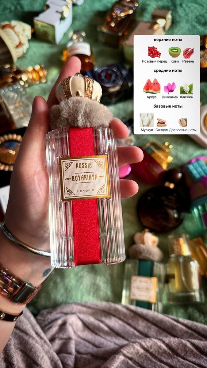 Флакон Boyarinya Letoile и его ноты