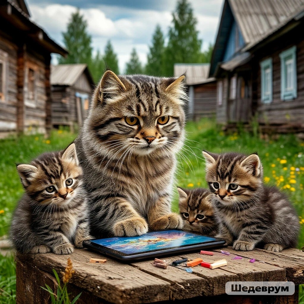 Даже котики любят смотреть видосики про котиков