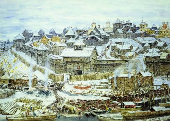 Кремль при Иване Калите, картина А. М. Васнецова