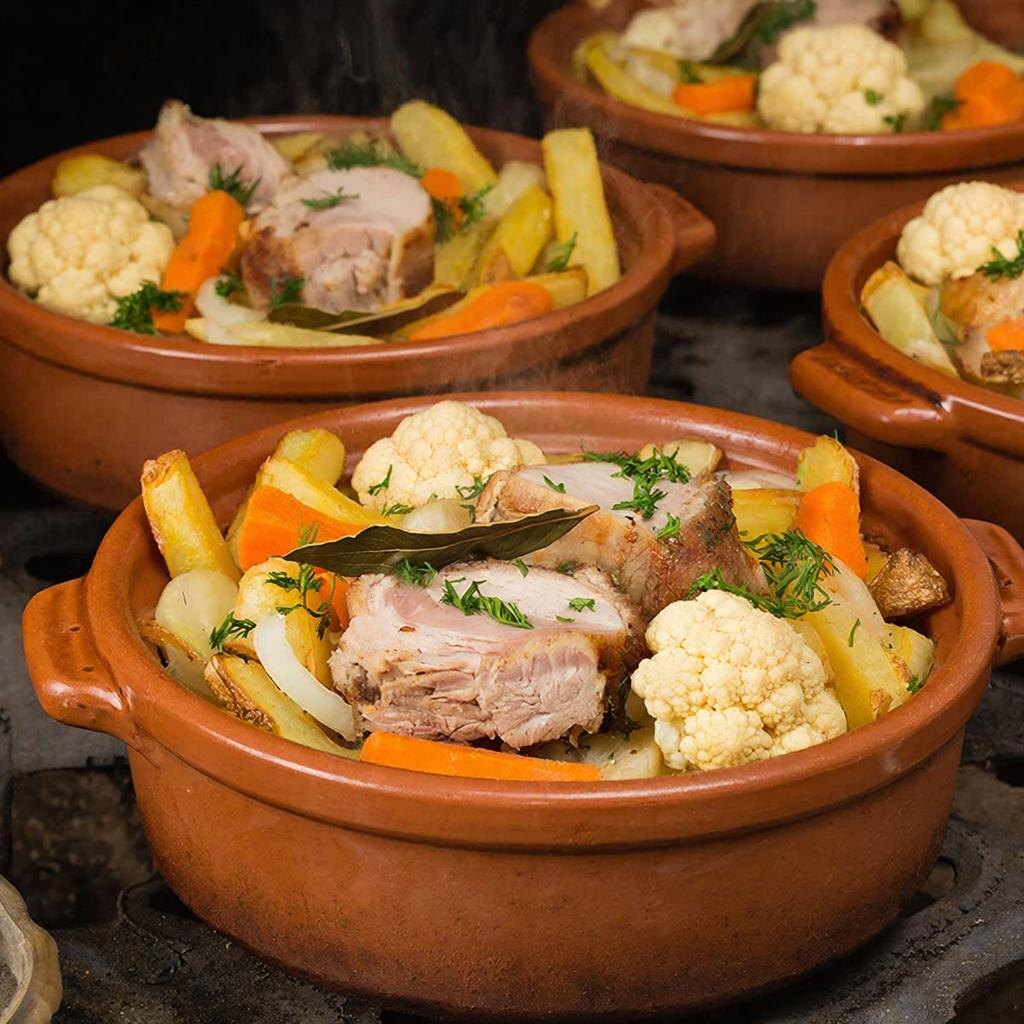 Ароматное наслаждение: Свинина с овощами в горшочках