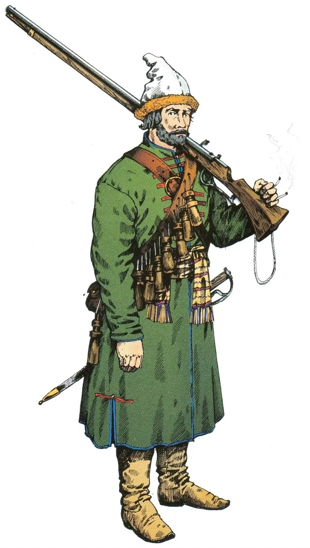 Рядовой пока солдатского строя (1661 г.). Художник Олег Иванов.