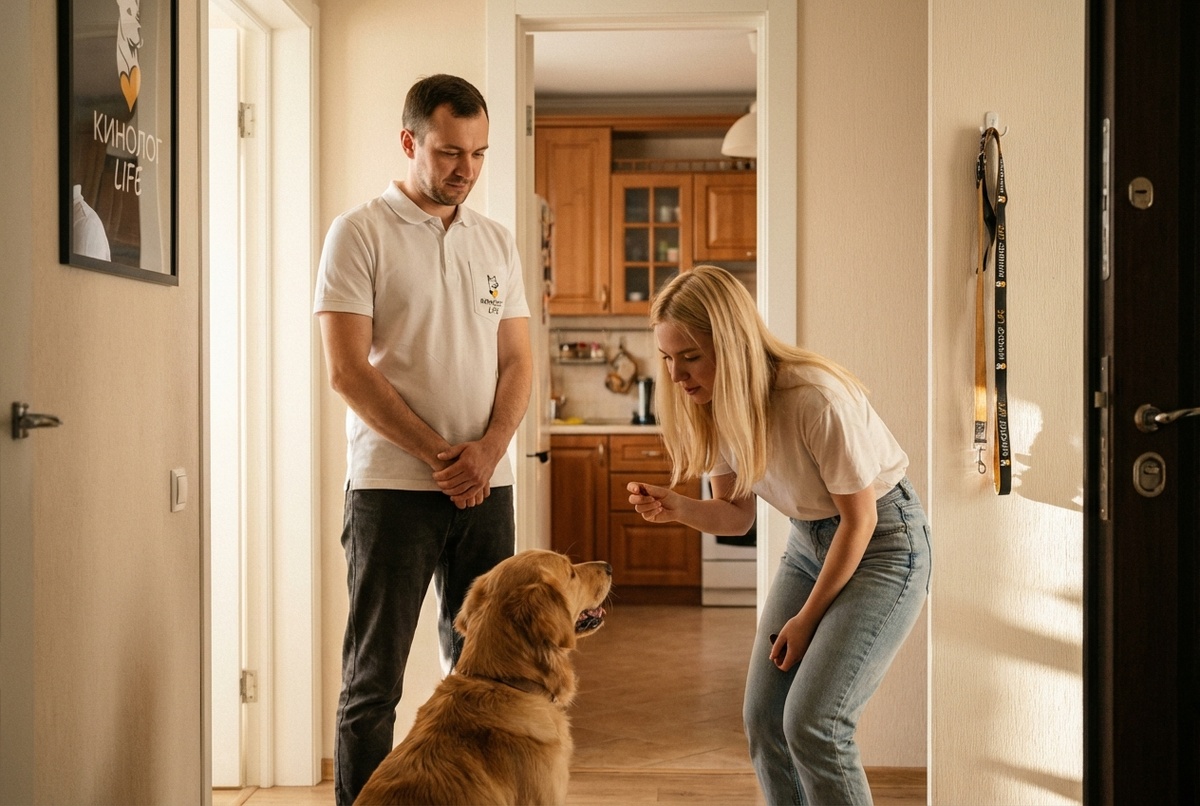 кинолог зоопсихолог — консультация владельца собаки на занятии