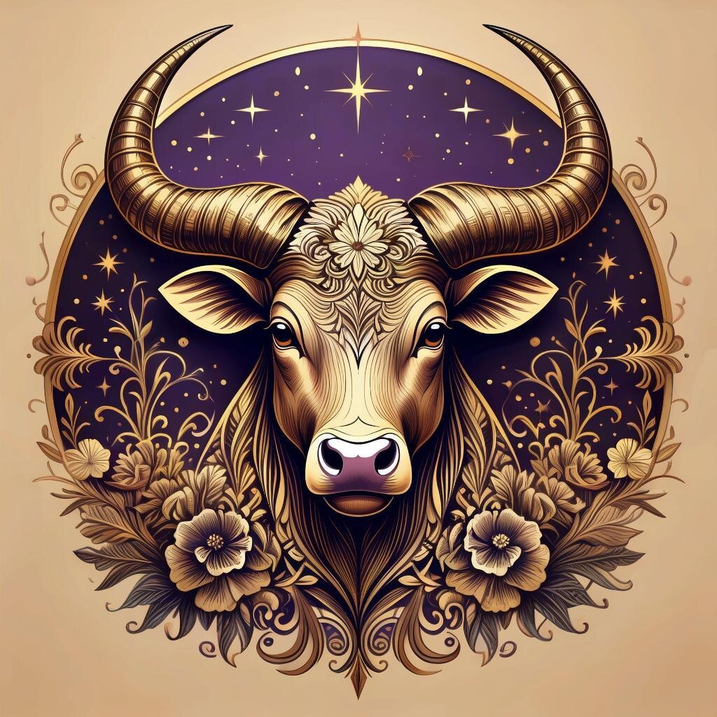 Телец. Иллюстрация сгенерирована нейросетью