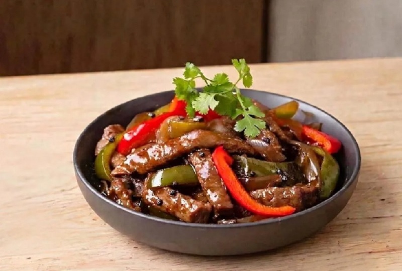 Говядина с чёрным перцем по-Китайски