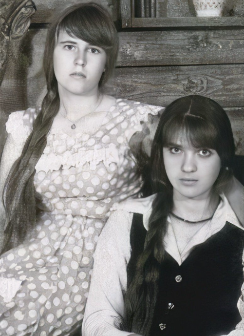    Ольга Дроздова в молодости (справа) — ещё до покорения столицы.