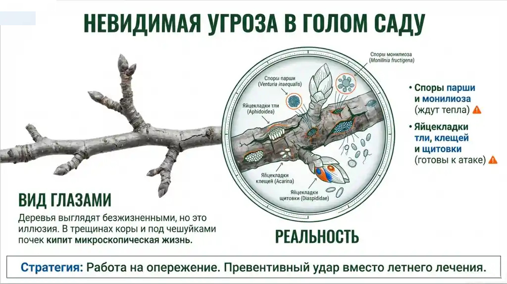 Невидимая угроза в голом саду
