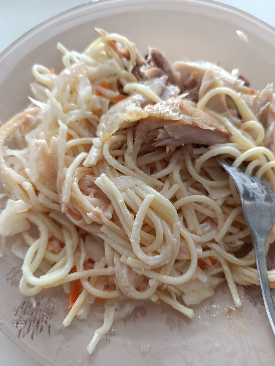 Фото автора. Тарелка с обедом