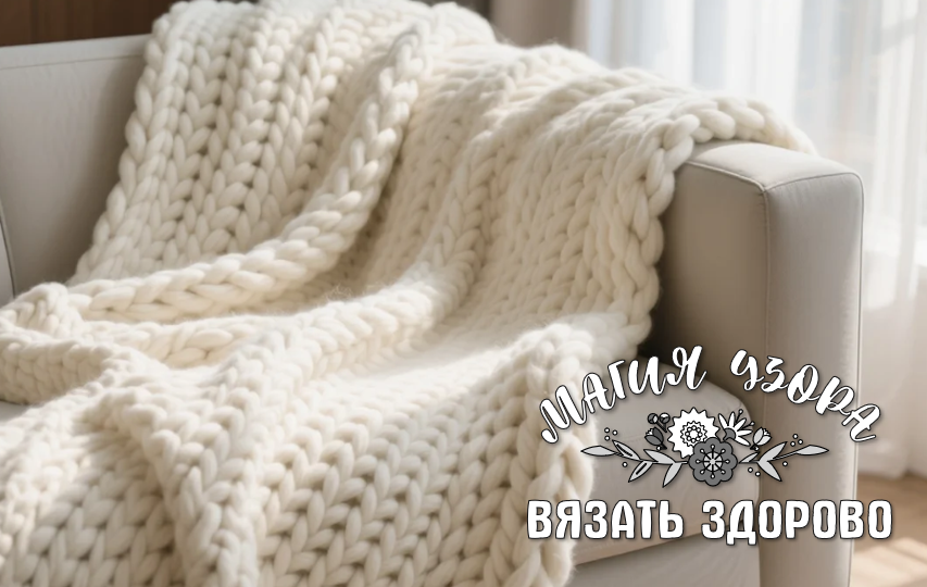 🔥 ПЛЕД КРУПНОЙ ВЯЗКИ: РАСЧЁТ=ЭКОНОМИЯ 3К РУБ