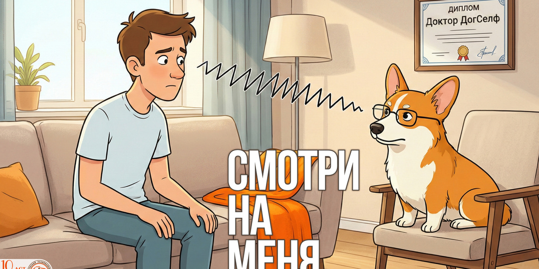 Собака смотрит в глаза: что она хочет сказать (и почему это важно) 👀