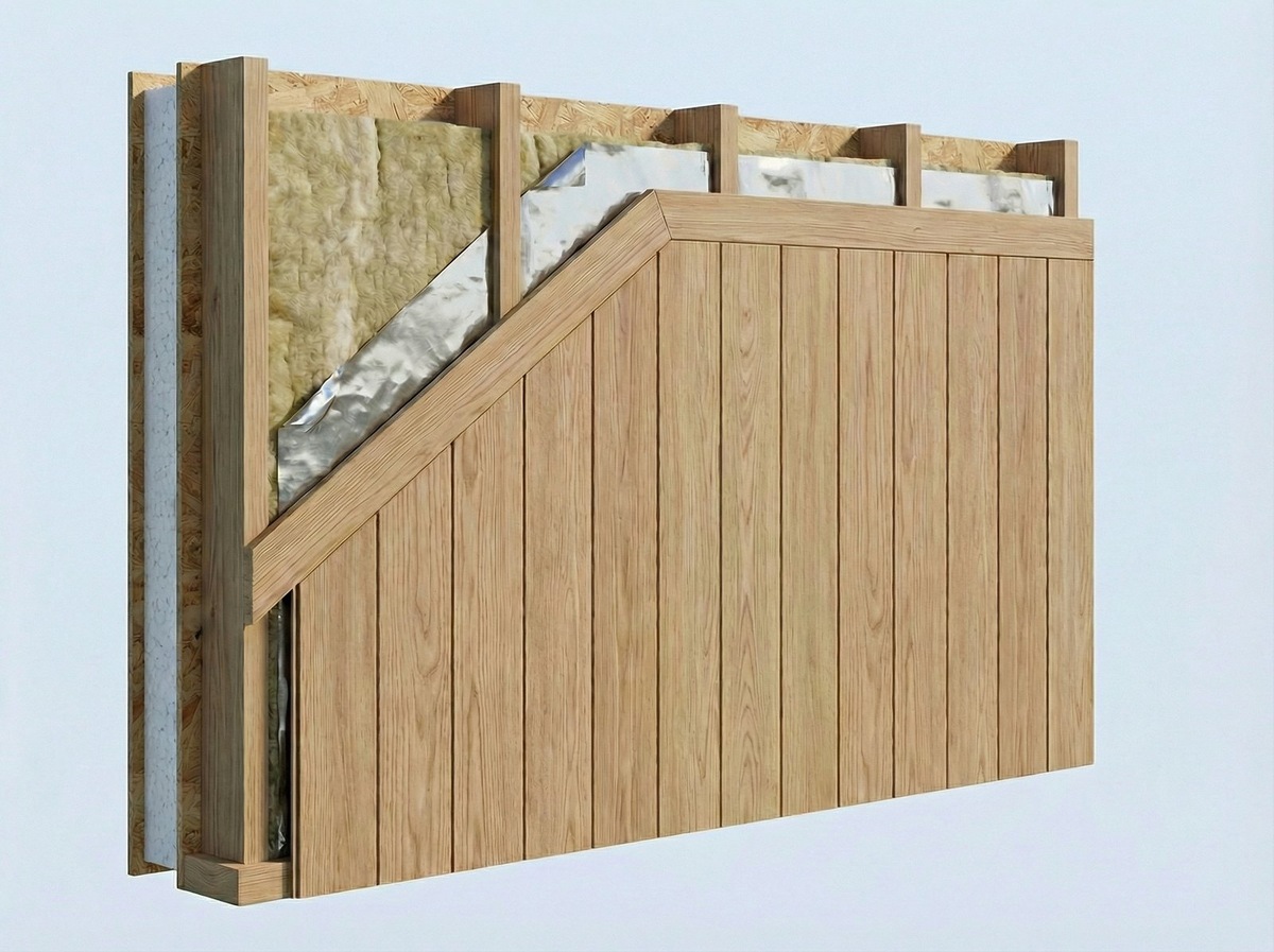 Схематичное изображение стены в парной, не является чертежом