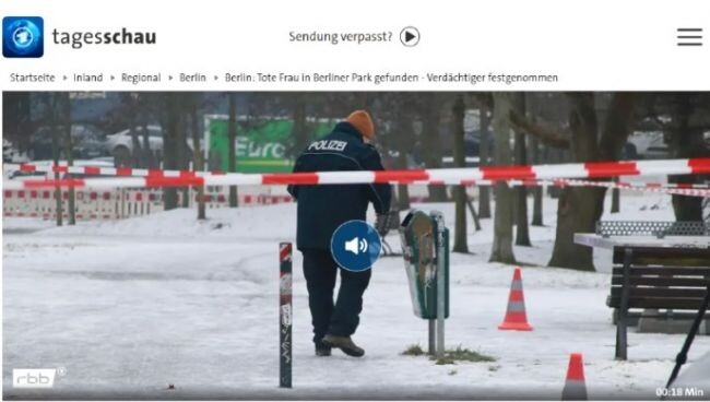    Окровавленное тело: в берлинском парке убита украинка