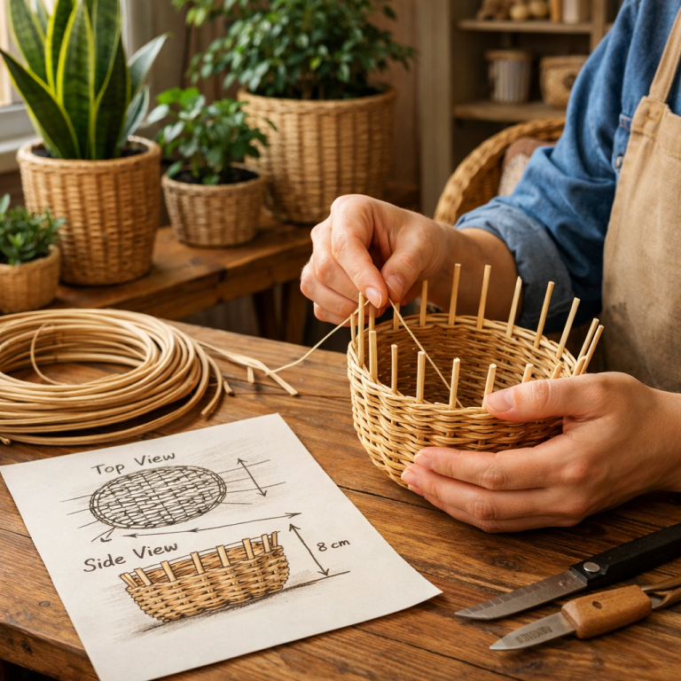    Уютный декор из ротанга своими руками Loza