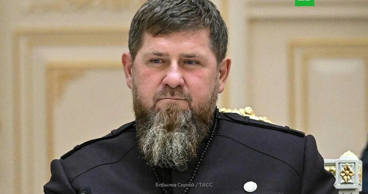 Властный Чеченский лидер Рамзан Кадыров.