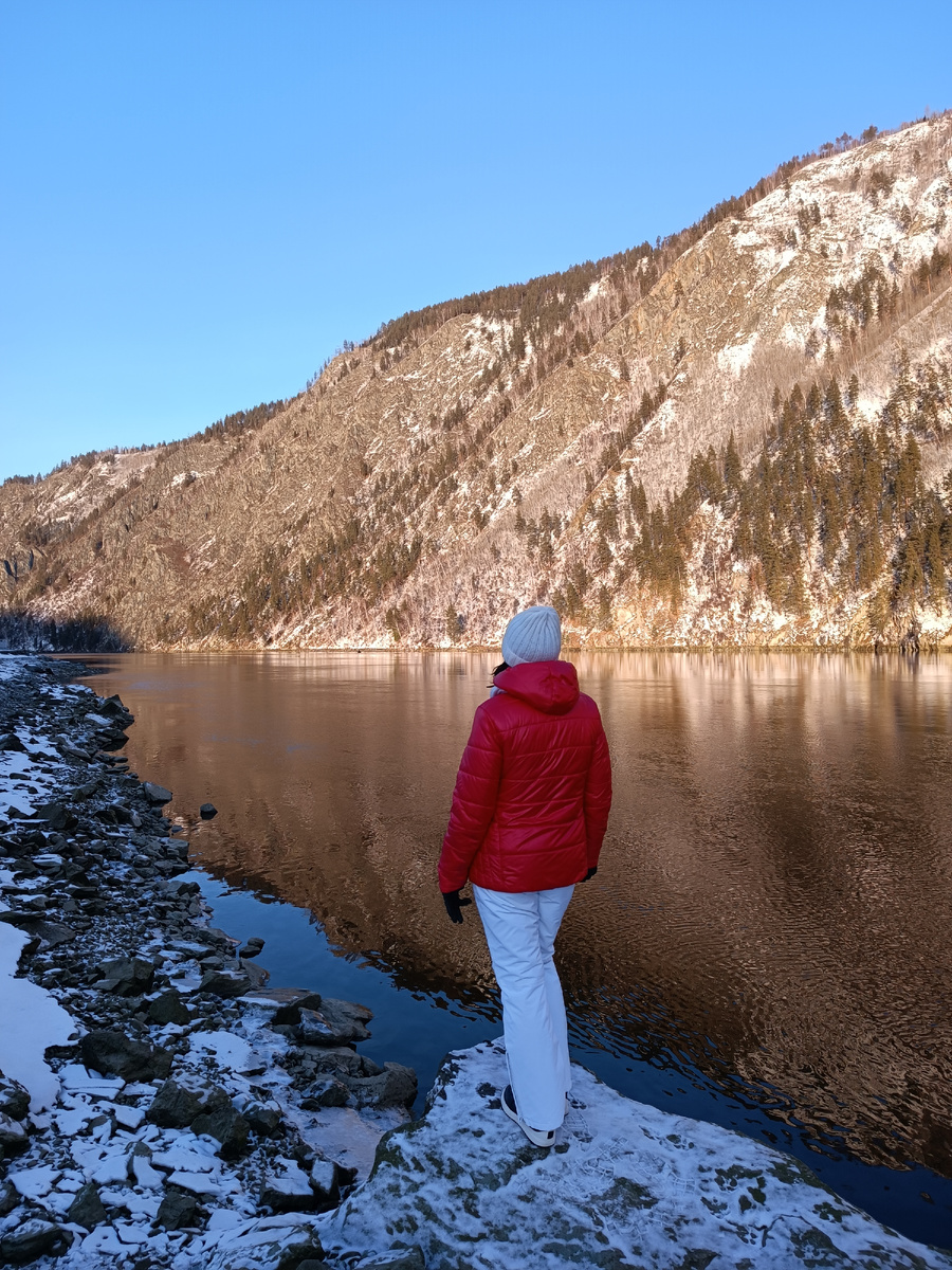 На берегу Енисея