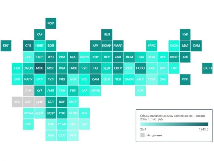 Новосибирская область оказалась на 21 месте в стране по банковским вкладам