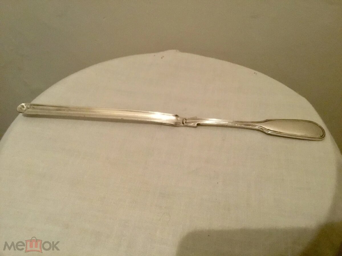 Ложка - Совок для мозговой кости, серебрение , Англия, фото в свободном доступе в интернете.