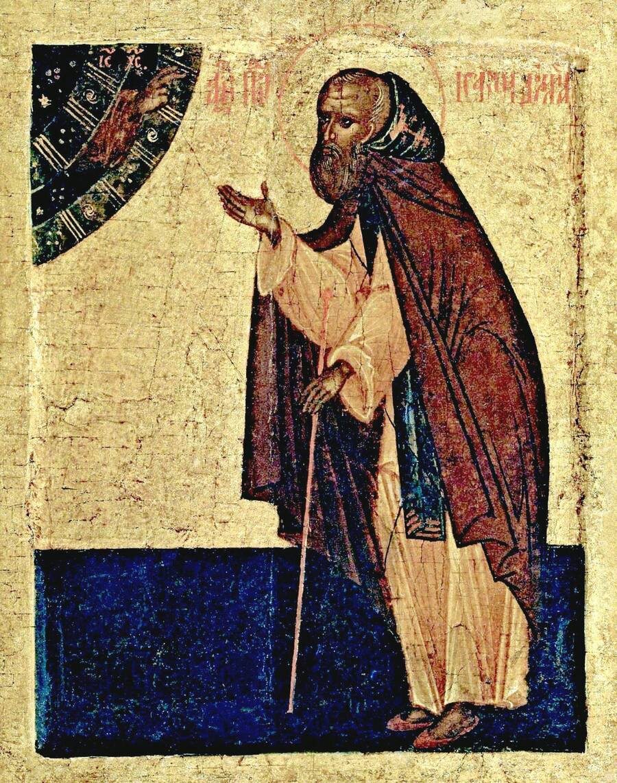 Преподобный Исаакий Далматский. 17 в. Россия.