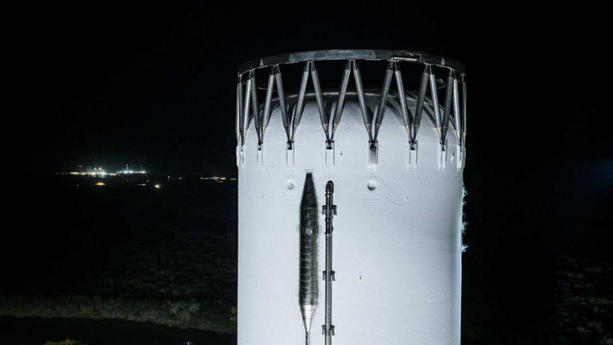    Super Heavy V3 во время испытаний / © SpaceX