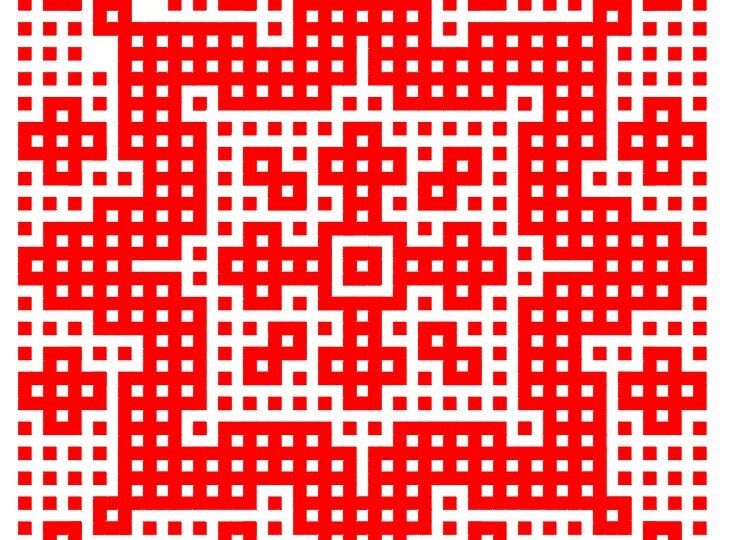 Схема на узор «Снежинка». Мозаичное вязание крючком из центра.