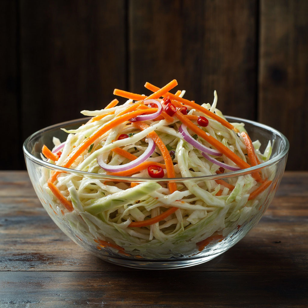 Азиатский овощной салат с рыбным соусом: свежий, пикантный, яркий 🥗🔥