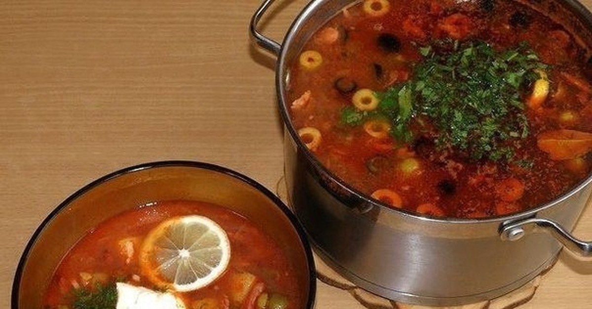 Соляника сборная, мясная. Фото pikabu.ru