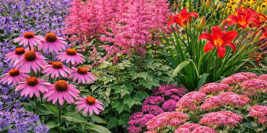 Цветочный салют без перерывов: многолетники взрывают клумбу красками до осени