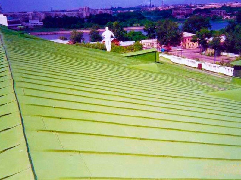 Фотография восстановленной кровли исторического объекта:Челябинский государственный академический театр оперы и балета имени М. И. Глинки 