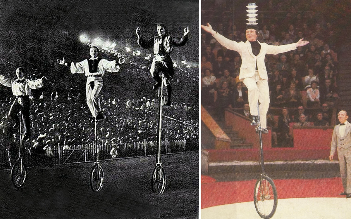 Велофигуристы Польди, фото отсюда: https://www.ruscircus.ru