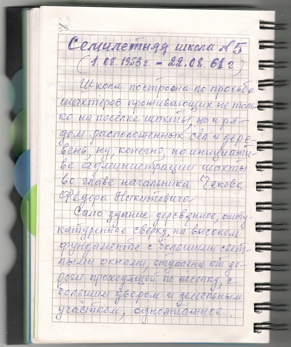 Начало новой главы воспоминаний Деда. Из личного архива.
