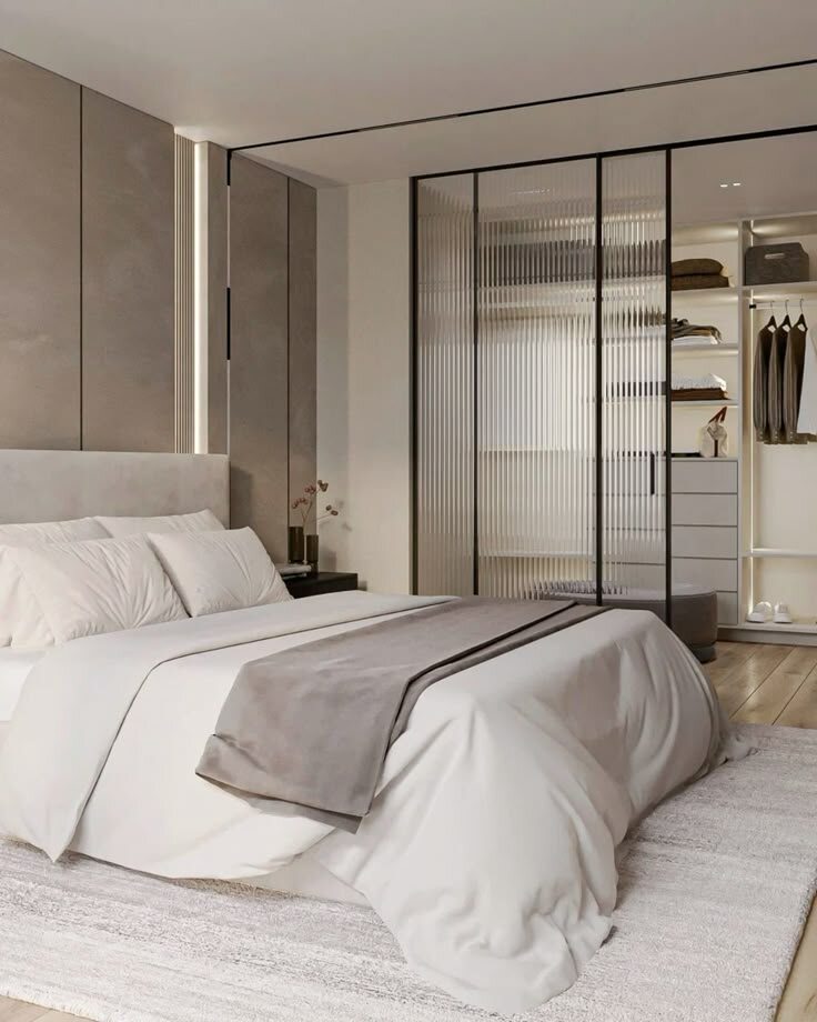 Мастер-спальня с гардеробной