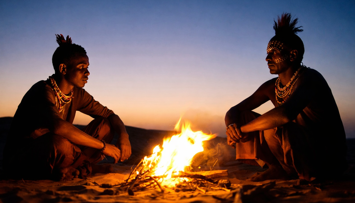 Костёр организован иначе
