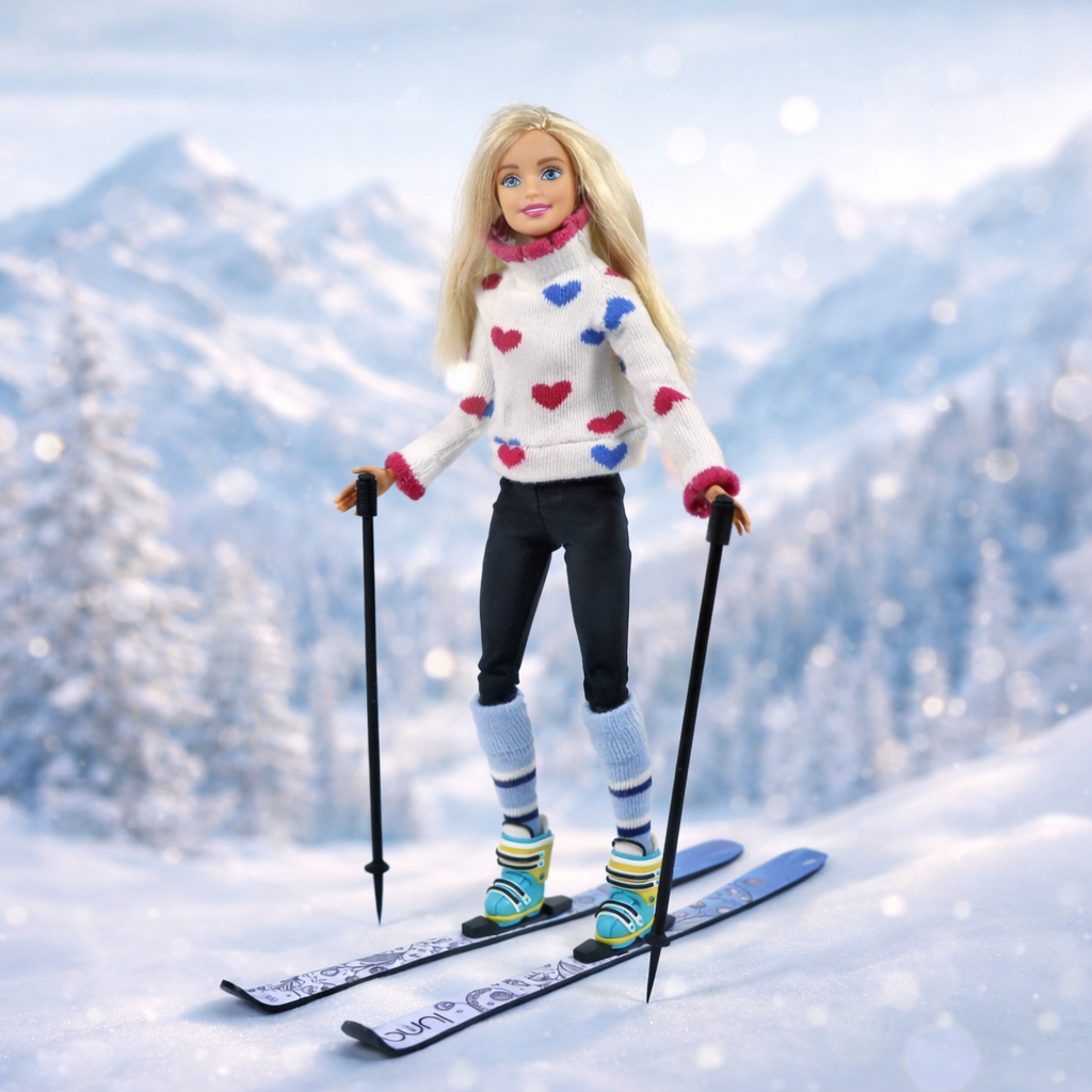 Лыжи для кукол: как из полимерной глины родился зимний спортивный инвентарь