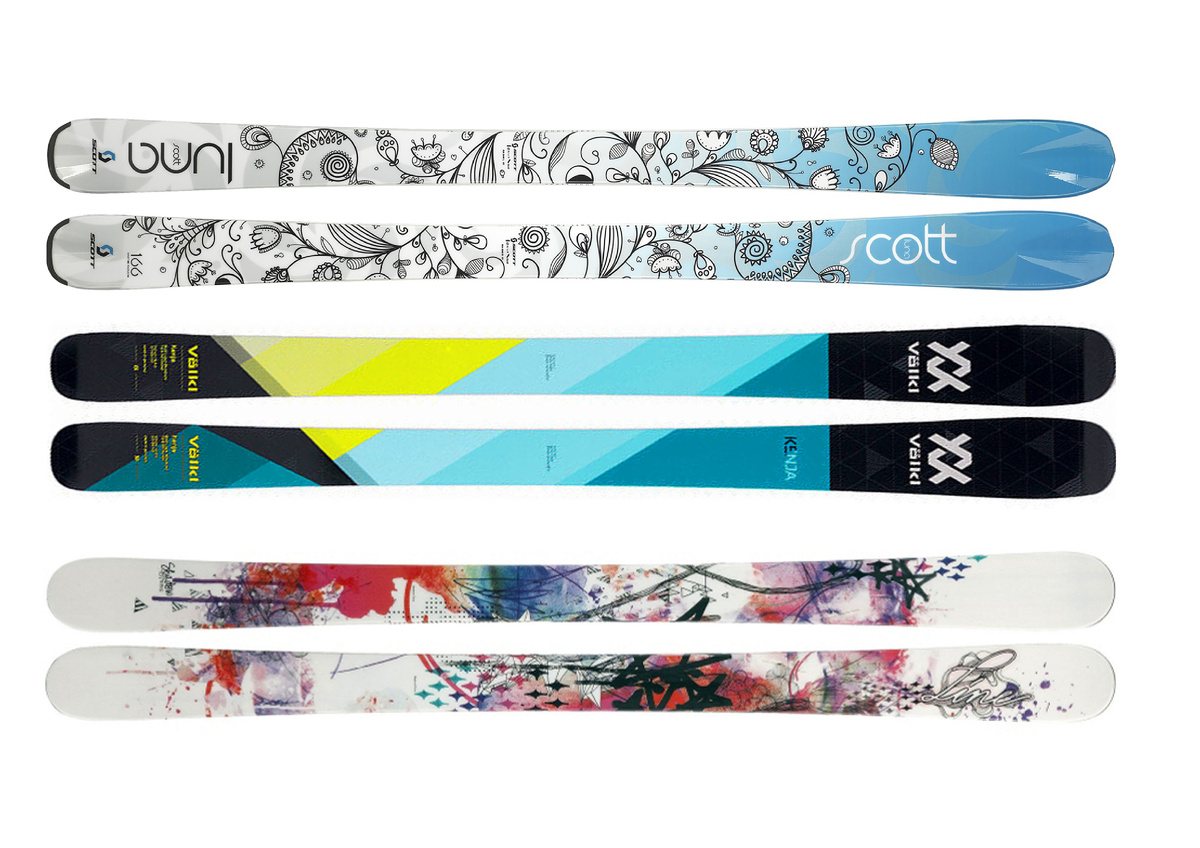 Шаблоны для распечатки рисунков горных лыж на формате А4