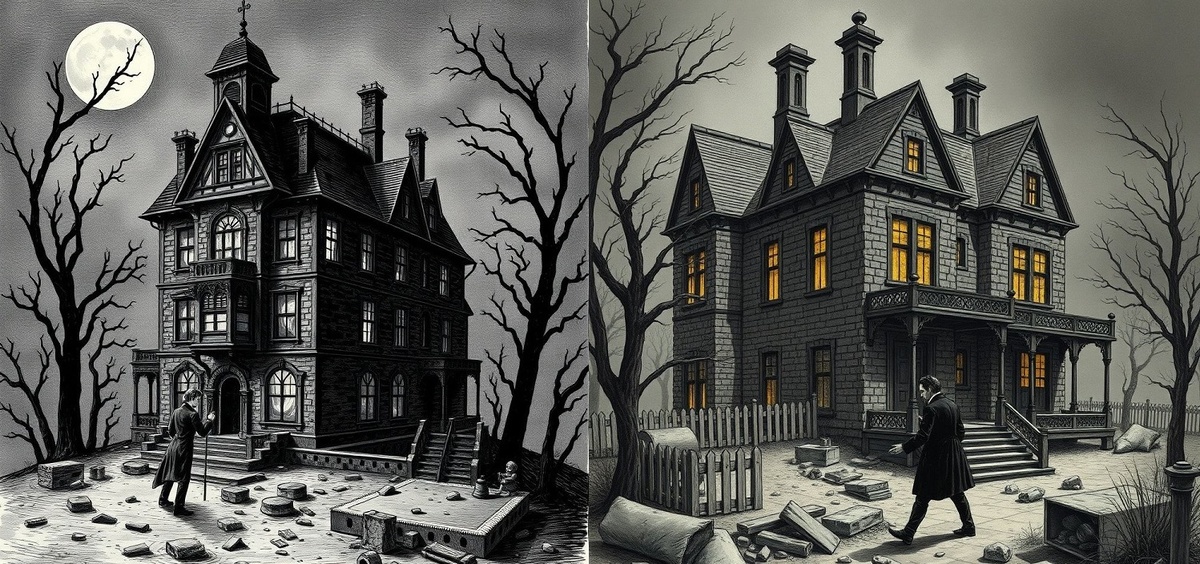 Эдгар По возвёл в своем воображении дом Ашеров из кирпичей мистики и стропил декаданса. Все эти материалы он скрепил профилями страха и цементом тревожного ожидания