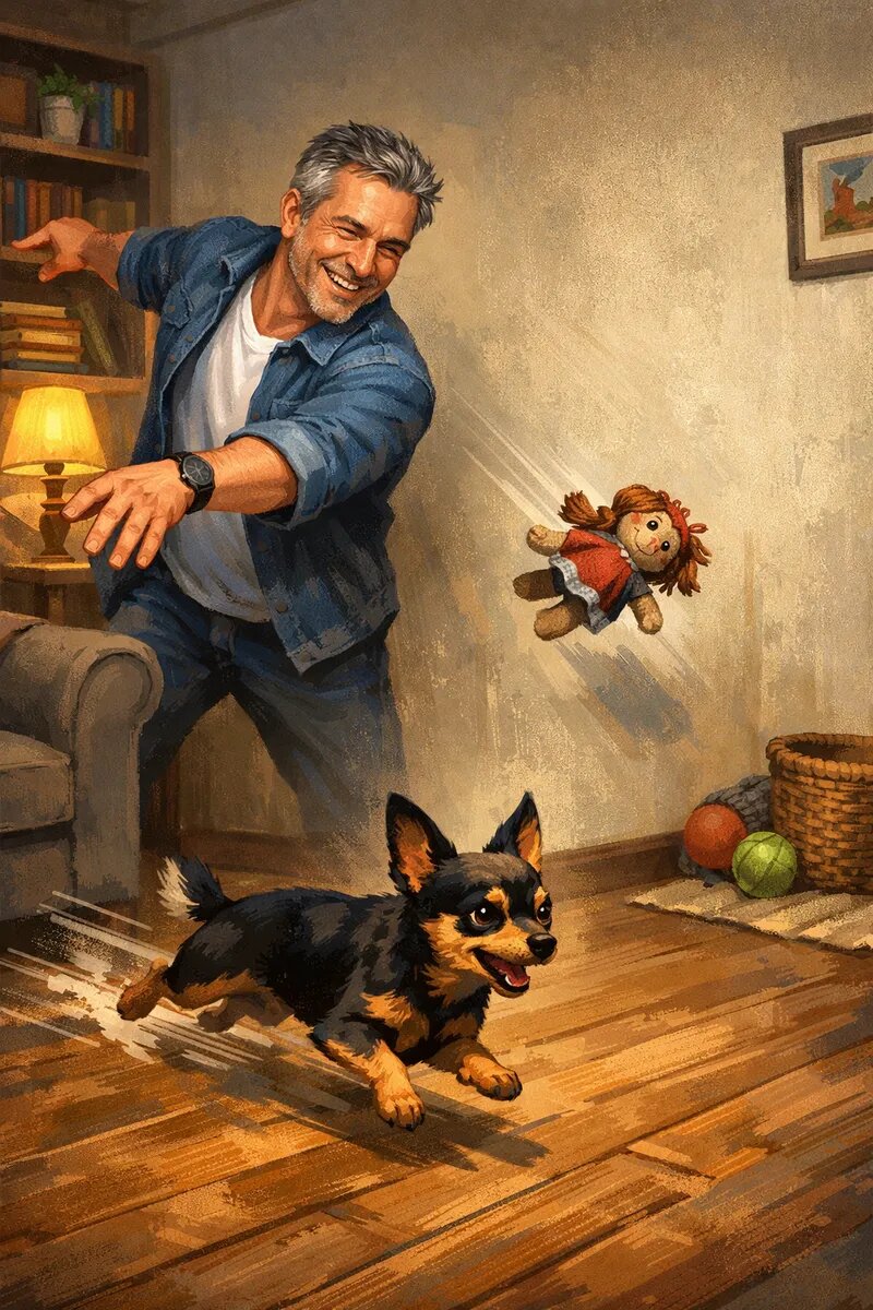 Юный питомец всегда благодарно отреагирует на желание хозяина поиграть с ним