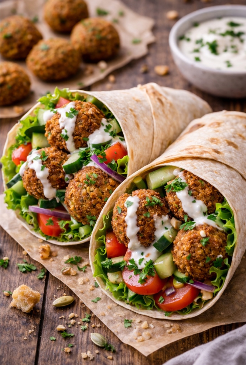 Фалафель в лаваше 