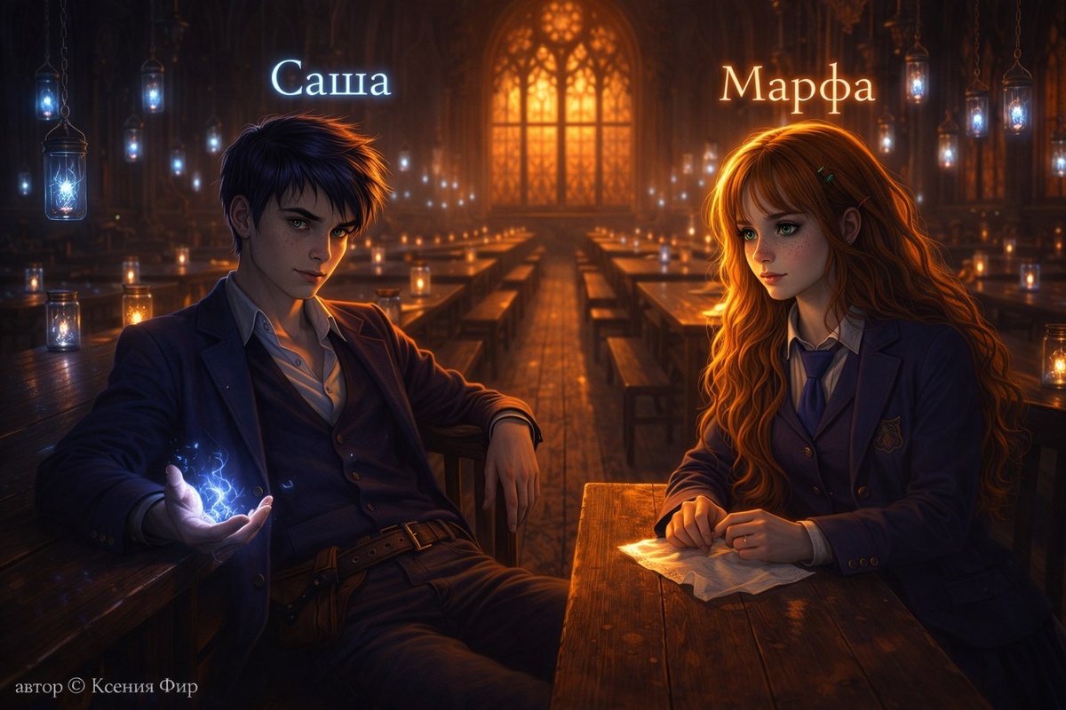 В столовой.