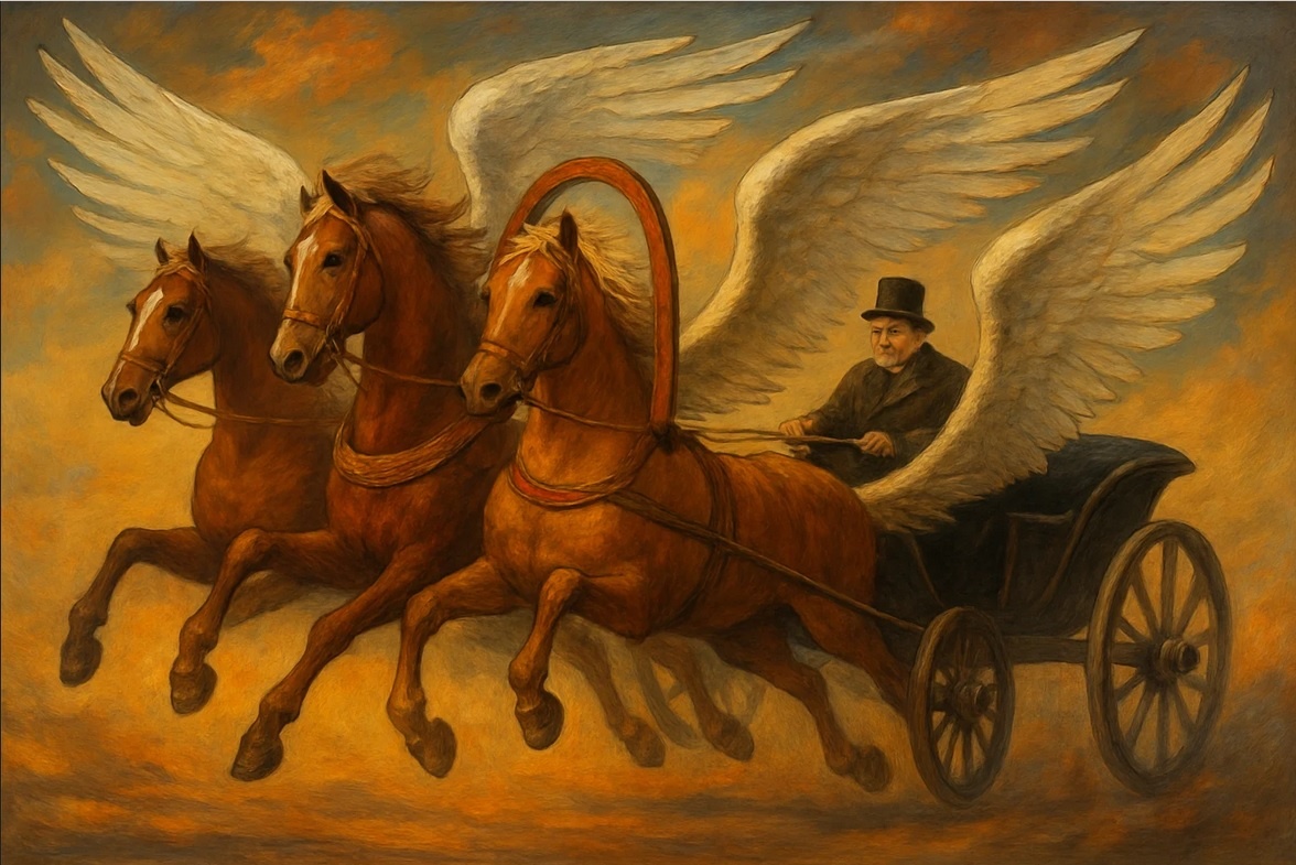 "Эх, кони, кони, что за кони! Вихри ли сидят в ваших гривах? Чуткое ли ухо горит во всякой вашей жилке?"