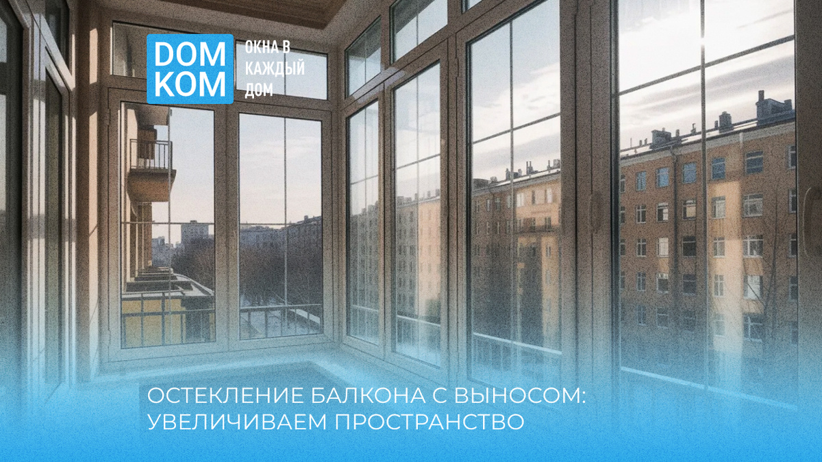 Остекление балкона с выносом: увеличиваем пространство своими руками или с помощью профессионалов