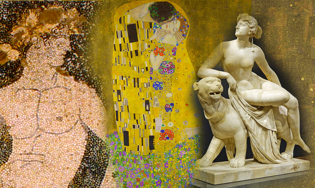 Миф об Ариадне и Дионисе - один из вариантов "Поцелуя" Г.Климта