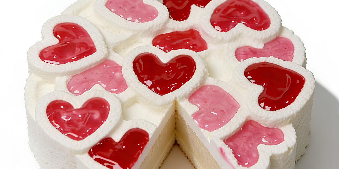 Нежность, которую видно на срезе - муссовый торт "Нежные сердца".💕
