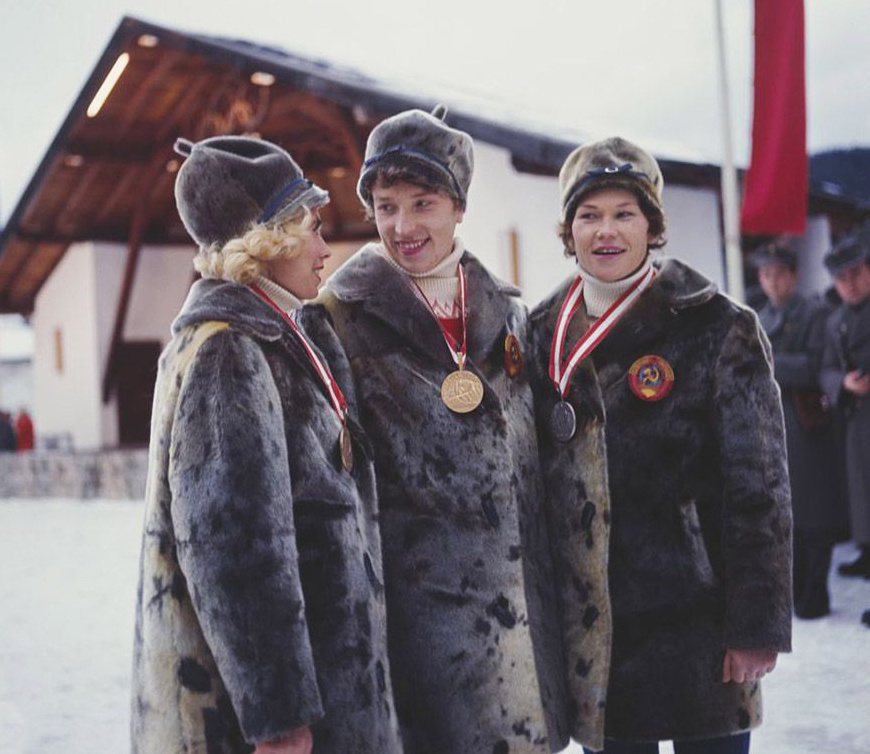 Советские олимпийцы в Инсбруке, 1964 год.