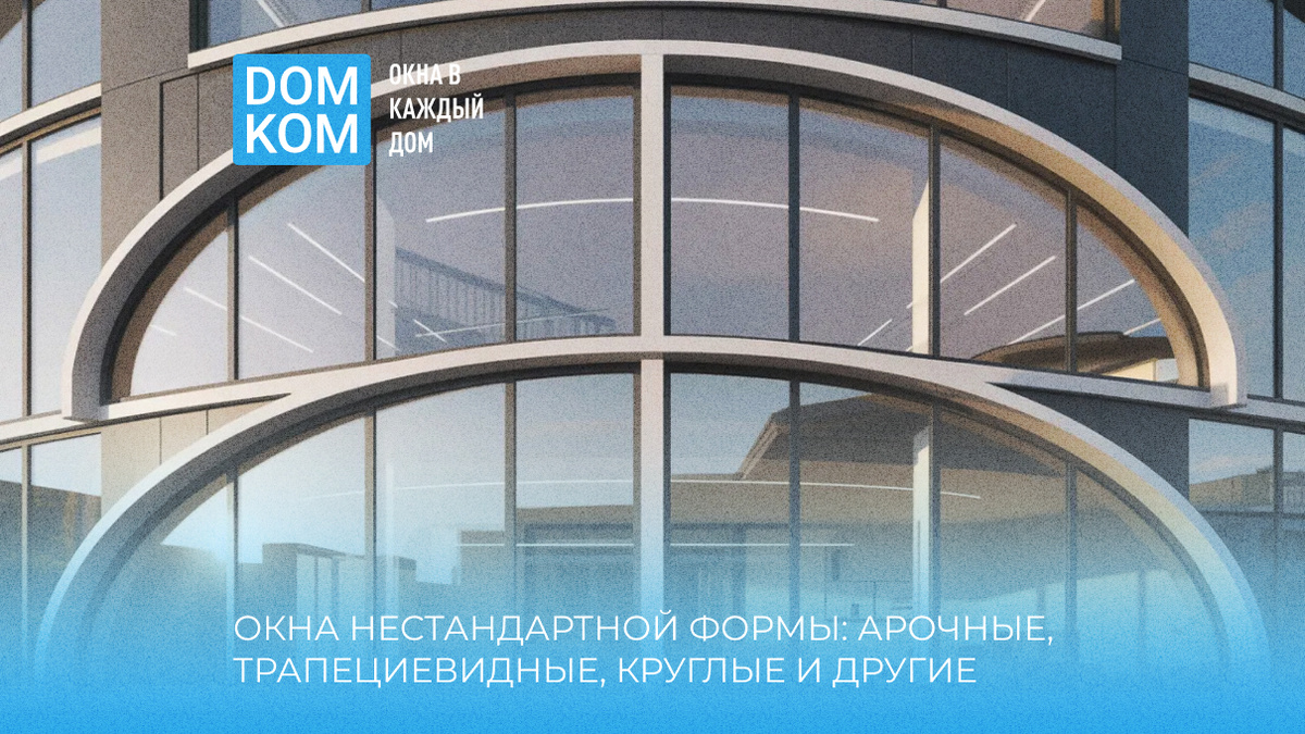 Окна нестандартной формы: арочные, трапециевидные, круглые и другие решения