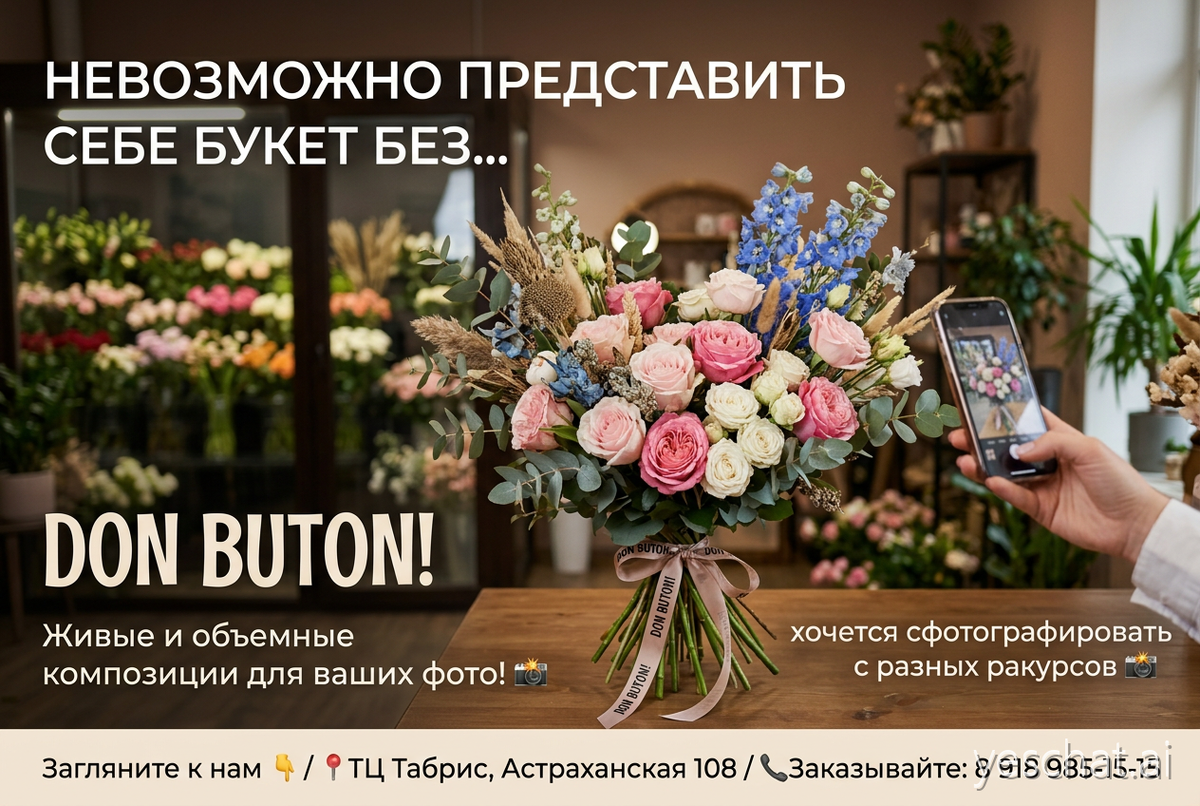 Невозможно представить себе букет без участия DON BUTON! 💐
