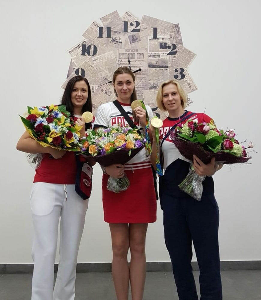    С Викторией Жилинскайте и Екатериной Маренниковой