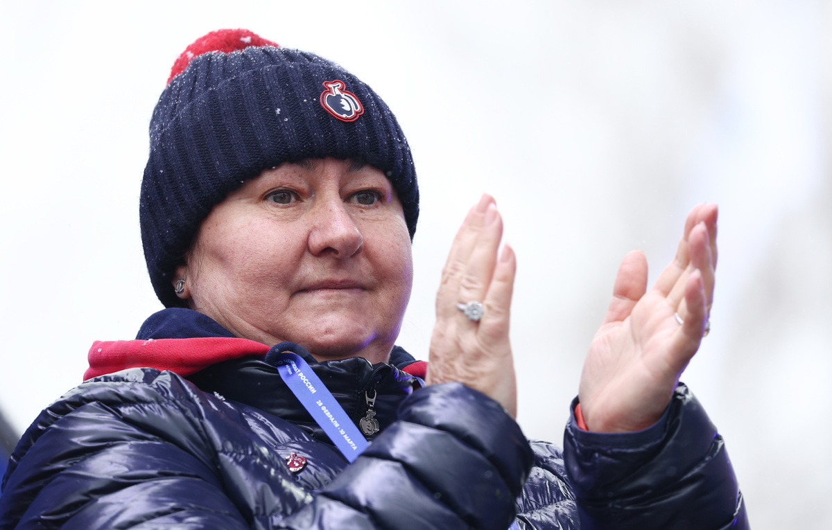    Глава Федерации лыжных гонок России Елена Вяльбе  Егор Алеев/ТАСС