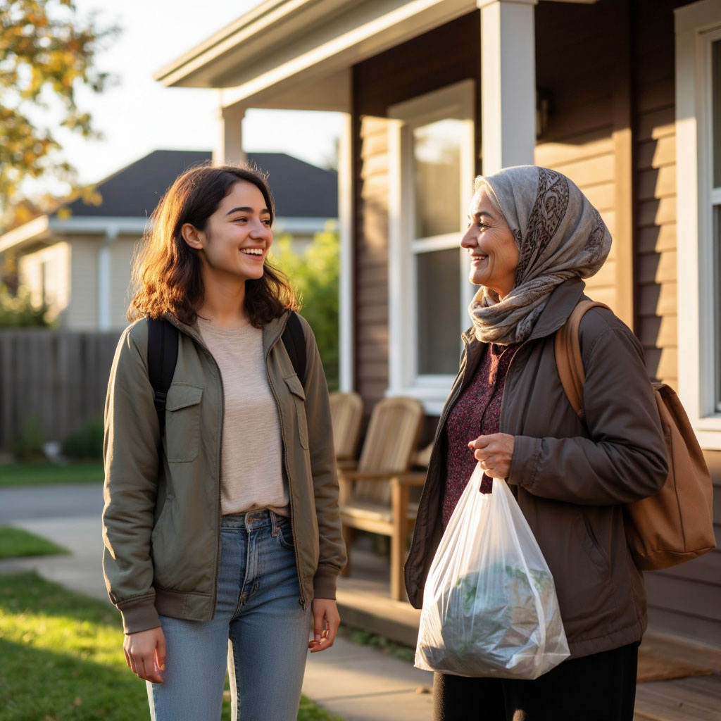 Выхожу на крыльцо, а тут бабушка Клава с авоськой наперевес