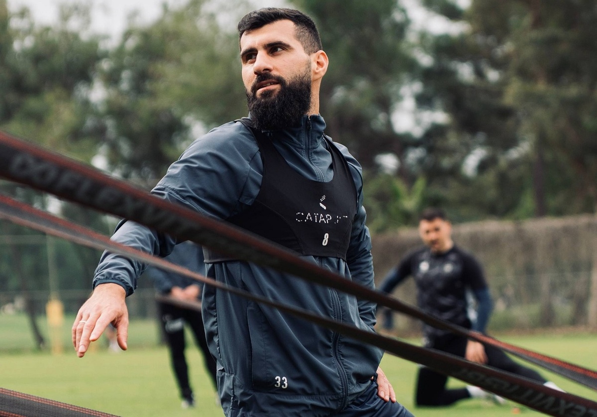     Капитан Ираклий Квеквескири на сборах / Фото: ФК «Оренбург»