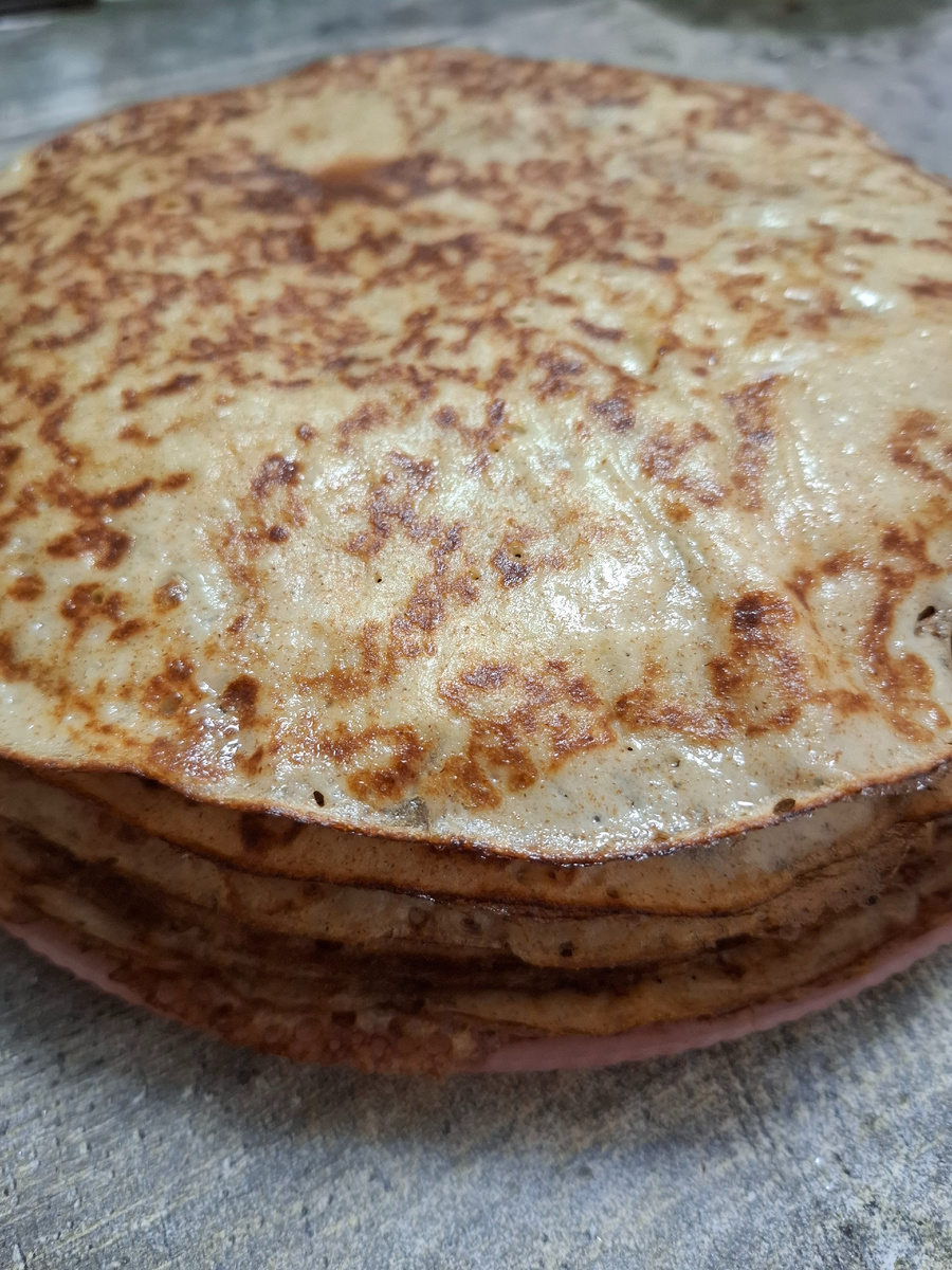 Заварные блины на кефире.