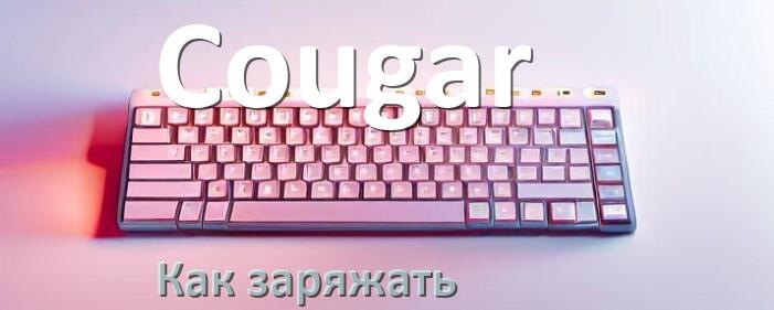 
Как зарядить беспроводную клавиатуру Cougar по USB от ноутбука и компьютера